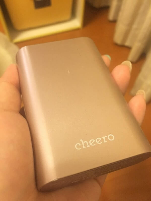 cheero Power Plus 10050mAh｜本体（ピンク）