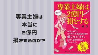 専業主婦は2億円損をする