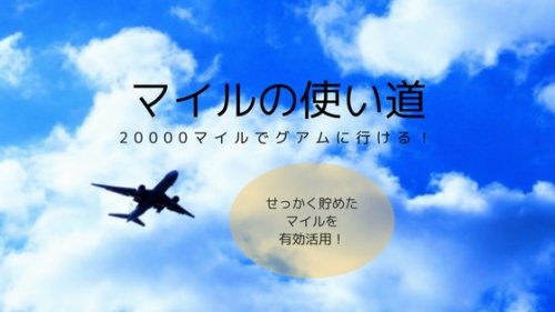 ANAマイルの使い道。何マイルでどこまで行ける？目指せ！家族でグアム旅行〜