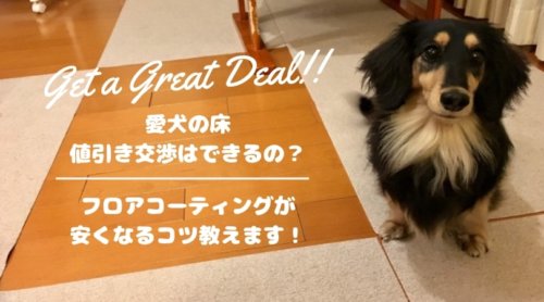 「愛犬の床」の値段を公開！安くなるコツと、値引き条件をこっそり教えます